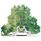 Wago Contact - TOPJOB'S Borne 3 étages pontés 2,5 (4) mm² / Vert-Jaune