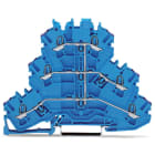 Wago Contact - TOPJOB'S Borne 3 étages pontés 2,5 (4) mm² / Bleu