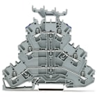 Wago Contact - TOPJOB'S Borne 3 étages 2,5 (4) mm² / Gris-Gris-Bleu / Support
