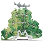 Wago Contact - TOPJOB'S Borne 3 étages pontés 2,5 (4) mm² / Vert-Jaune / Support