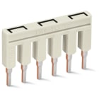 Wago Contact - TOPJOB'S Peigne de pontage enfichable 6 pôles / Rac. triangle / Isolé / Gris c