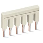 Wago Contact - TOPJOB'S Peigne de pontage enfichable 6 pôles / Isolé / Gris clair