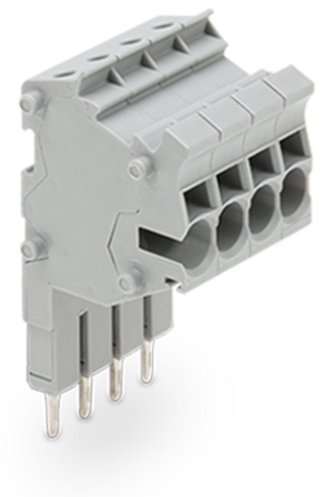 Wago Contact - TOPJOB'S Barrette de connecteurs modulaires 2,5 (4) mm² / 4 pôles / Gris