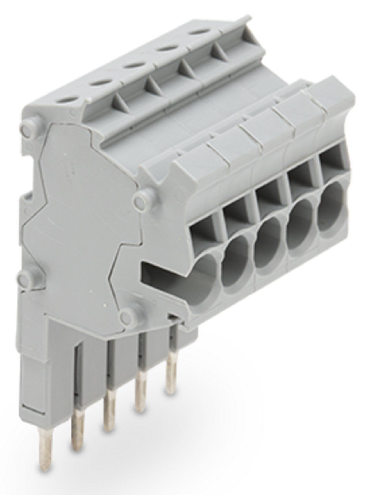 Wago Contact - TOPJOB'S Barrette de connecteurs modulaires 2,5 (4) mm² / 5 pôles / Gris