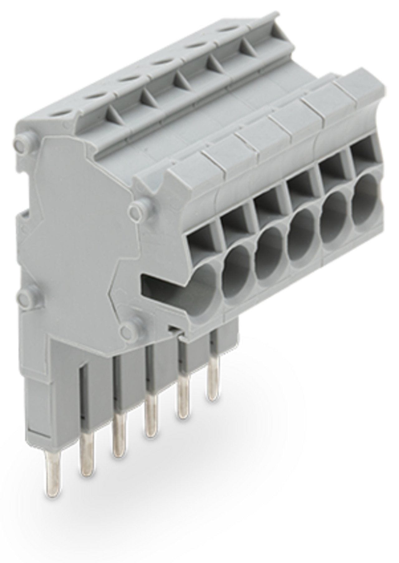 Wago Contact - TOPJOB'S Barrette de connecteurs modulaires 2,5 (4) mm² / 6 pôles / Gris