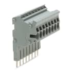 Wago Contact - TOPJOB'S Barrette de connecteurs modulaires 2,5 (4) mm² / 8 pôles / Gris
