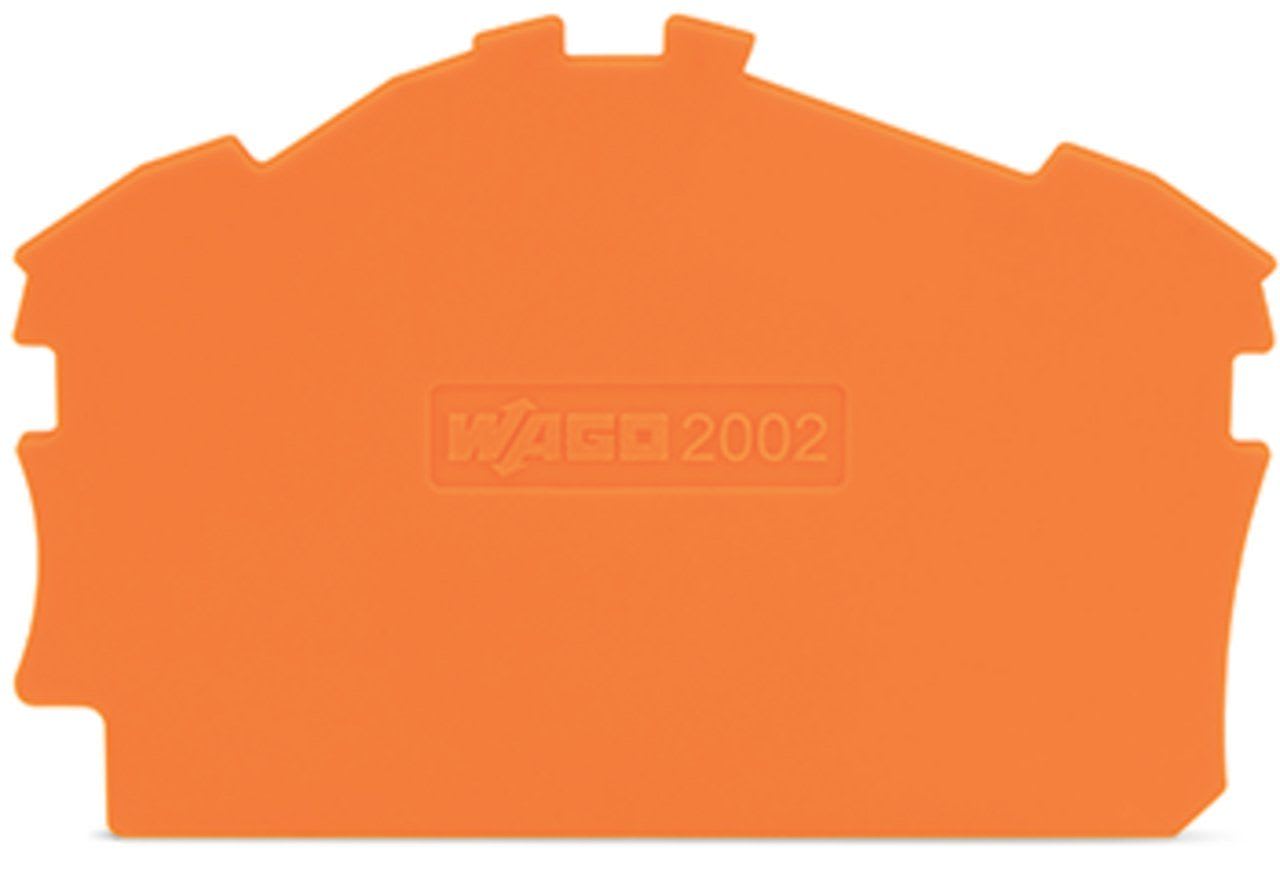 Wago Contact - TOPJOB'S Plaque d'extrémité et intermédiaire 3 et 4C / Orange