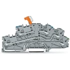 Wago Contact - Borne à étages 2,5(4)mm² avec sectionneur pivotant, gris