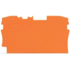 Wago Contact - TOPJOB'S Plaque d'extrémité et intermédiaire 2C / Orange