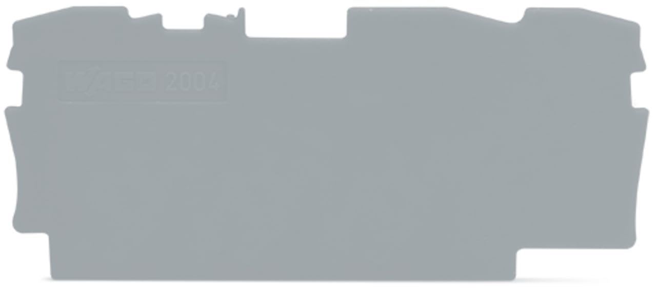 Wago Contact - TOPJOB'S Plaque d'extrémité et intermédiaire 3C / Gris
