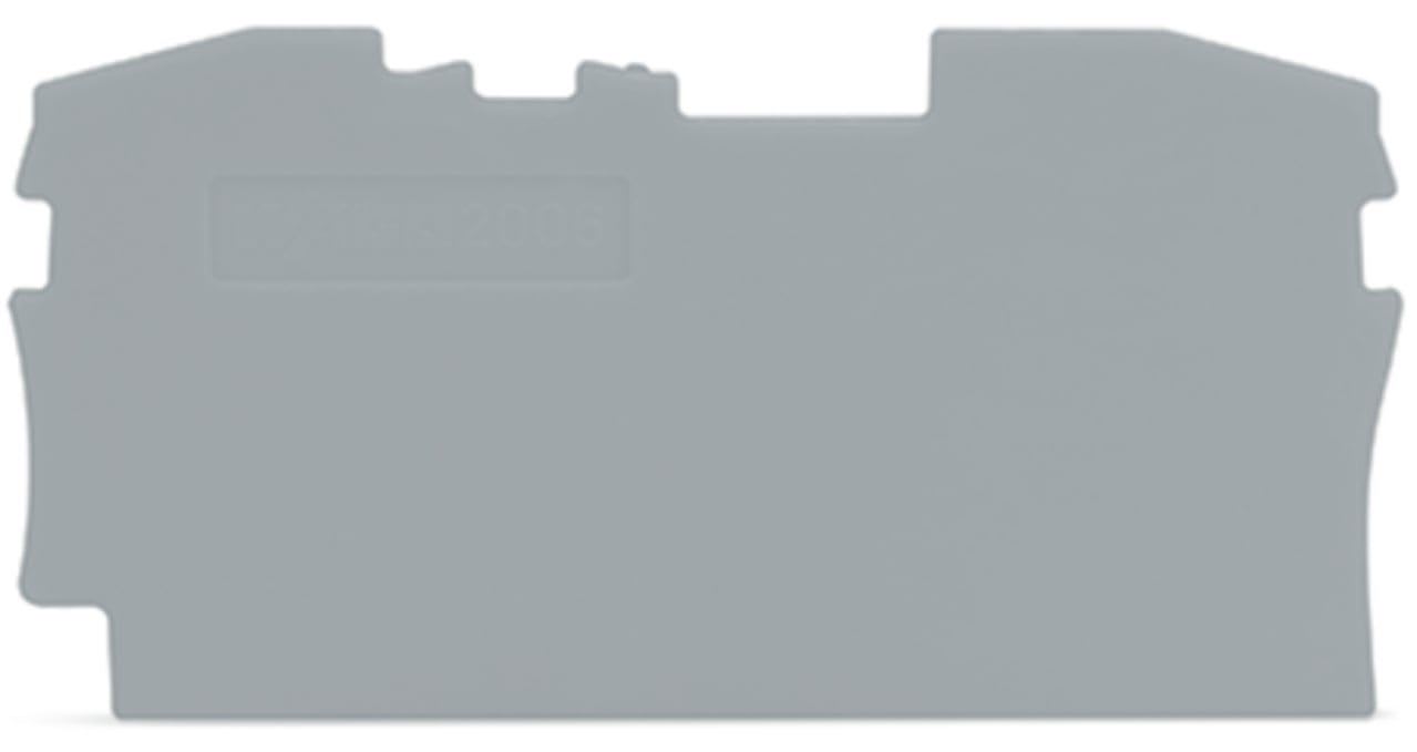 Wago Contact - TOPJOB'S Plaque d'extrémité et intermédiaire 2C / Gris