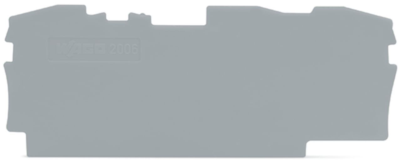 Wago Contact - TOPJOB'S Plaque d'extrémité et intermédiaire 3C / Gris
