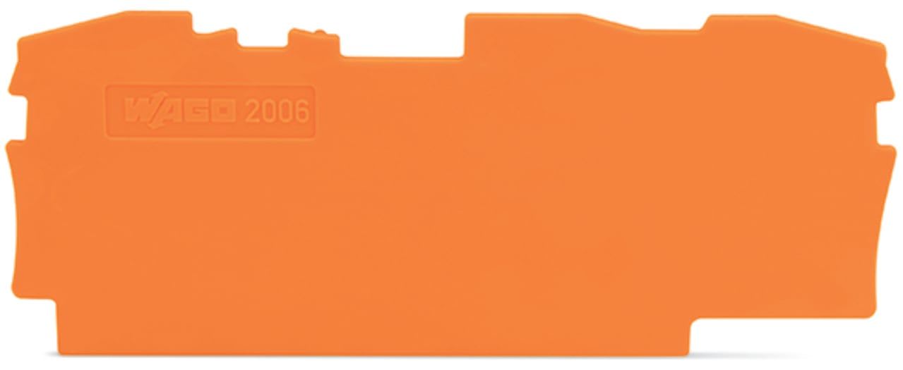 Wago Contact - TOPJOB'S Plaque d'extrémité et intermédiaire 3C / Orange