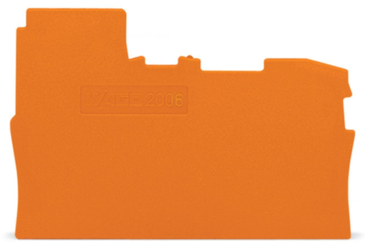 Wago Contact - Plaque extremite/interm.epaiss.0.8mm