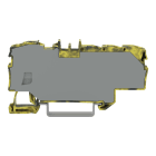 Wago Contact - Borne de distribution avec ouverture de manip 1x6 mm²  6x1,5 mm² gris jaune