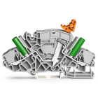 Wago Contact - Borne sectionnable et de mesure pour p. ex. pour circuit de TI AVEC SUPPORT POUR