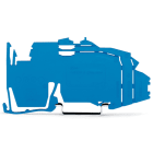 Wago Contact - TOPJOB'S Support de barre collectrice / 1,5mm / Bleu