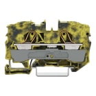 Wago Contact - Borne de passage pour 2 conducteurs 10mm², gris foncé-jaune