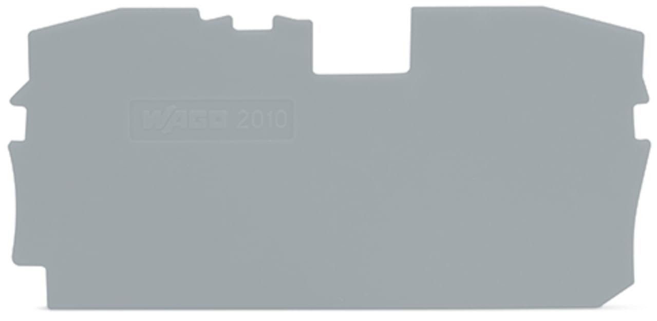 Wago Contact - TOPJOB'S Plaque d'extrémité et intermédiaire 2C / Gris