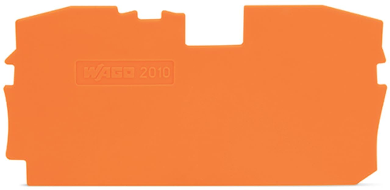 Wago Contact - TOPJOB'S Plaque d'extrémité et intermédiaire 2C / Orange