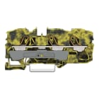 Wago Contact - Borne de passage pour 3 conducteurs 10mm², gris foncé-jaune