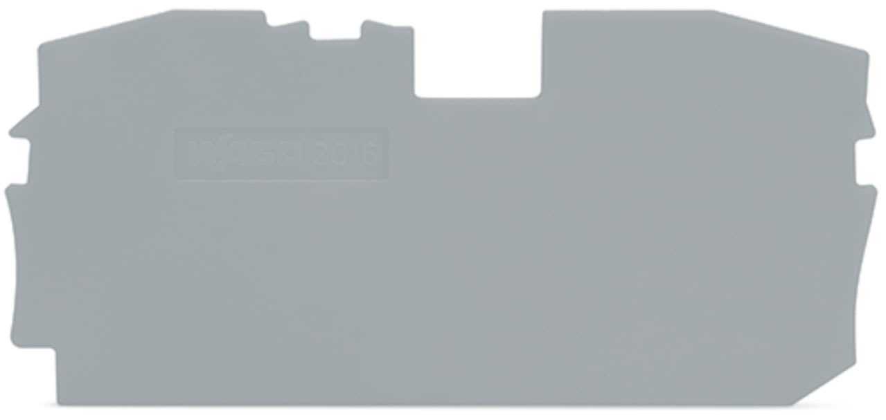 Wago Contact - TOPJOB'S Plaque d'extrémité et intermédiaire 2C / Gris