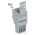 Wago Contact - Connecteur femelle pour 1 conducteur gris
