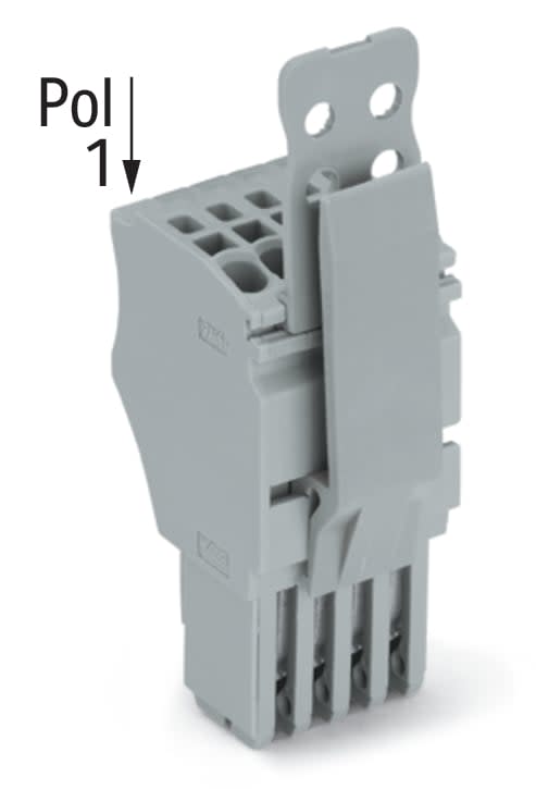 Wago Contact - Connecteur femelle pour 1 conducteur gris
