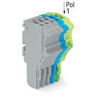 Wago Contact - Connecteur femelle pour 1 conducteur gris/bleu/ja-ve