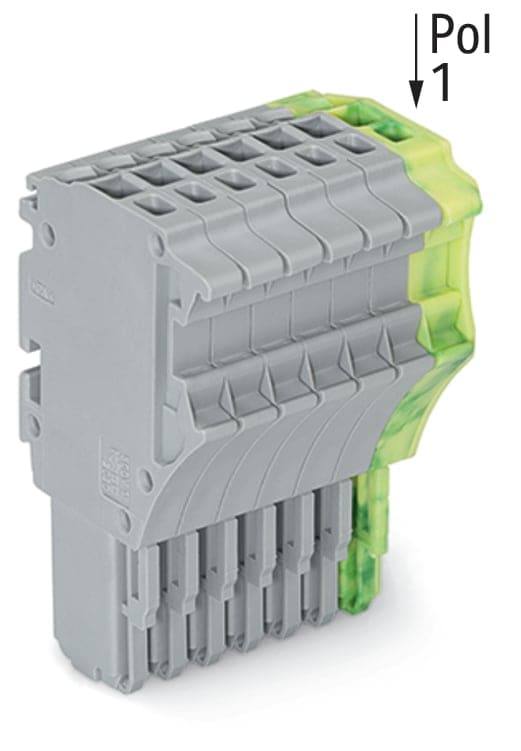 Wago Contact - Connecteur femelle pour 1 conducteur gris/ja-ve