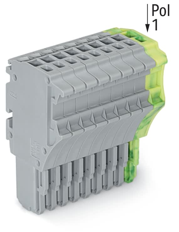 Wago Contact - Connecteur femelle pour 1 conducteur gris/ja-ve