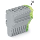 Wago Contact - Connecteur femelle pour 1 conducteur gris/ja-ve
