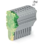 Wago Contact - Connecteur femelle pour 1 conducteur ja-ve/gris