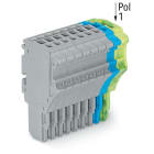 Wago Contact - Connecteur femelle pour 1 conducteur gris/bleu/ja-ve