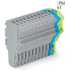 Wago Contact - Connecteur femelle pour 1 conducteur gris/bleu/ja-ve