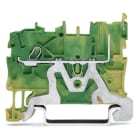 Wago Contact - X-COM'S : Borne de protection 1C / 1 broche / 1,0 (1,5) mm² / Vert-Jaune