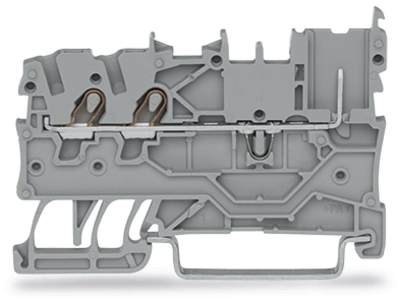 Wago Contact - Borne de base 2 conducteurs/1 broche 1