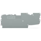 Wago Contact - X-COM'S  : Plaque d'extrémité et intermédiaire 2C / 2 broches / Gris