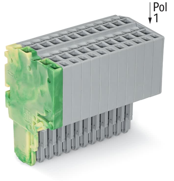 Wago Contact - X-COM'S -2l fl 14p.grau m.pe-endmodul