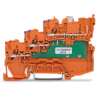 Wago Contact - Borne d'alimentation de capteurs, 3 LED verte, orange