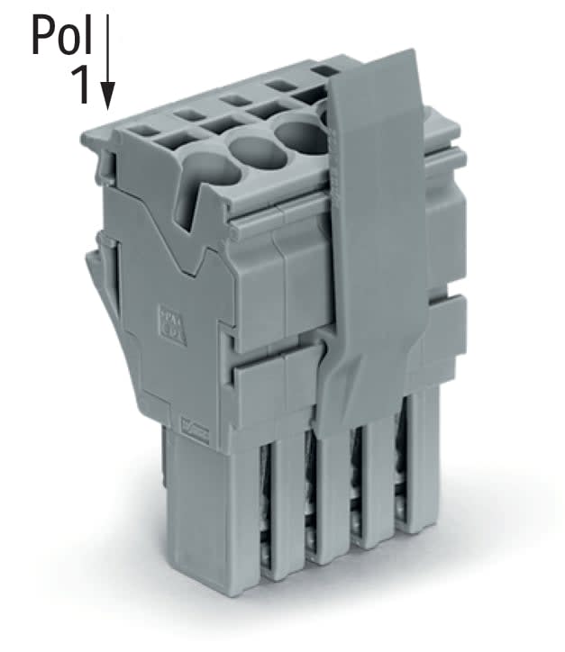 Wago Contact - Connecteur femelle pour 1 conducteur gris