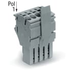 Wago Contact - Connecteur femelle pour 1 conducteur gris