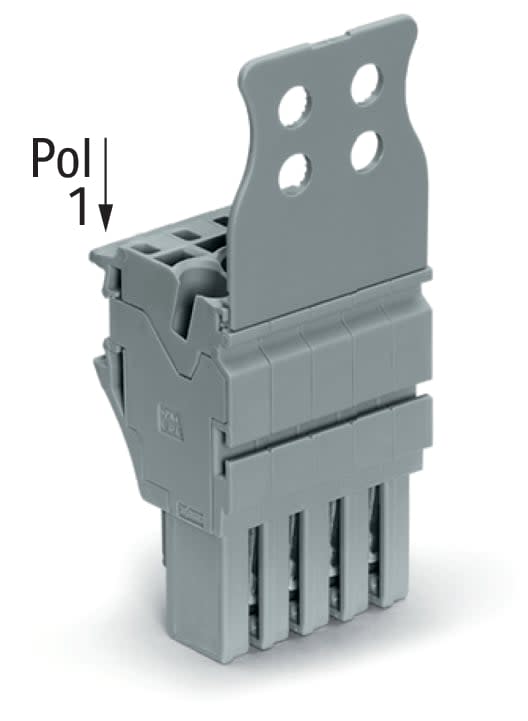 Wago Contact - Connecteur femelle pour 1 conducteur gris