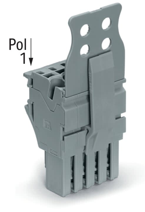 Wago Contact - Connecteur femelle pour 1 conducteur gris