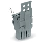 Wago Contact - Connecteur femelle pour 1 conducteur gris