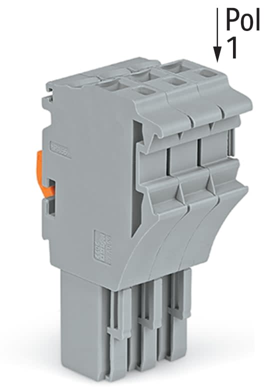 Wago Contact - Connecteur femelle pour 1 conducteur gris