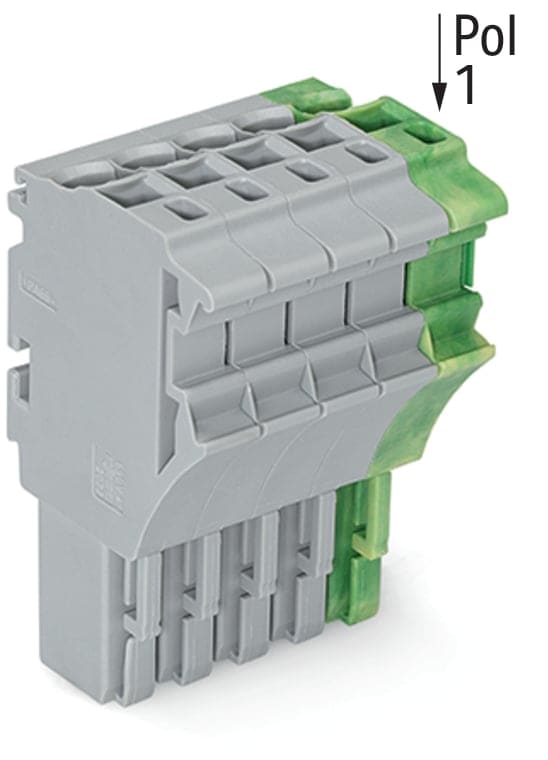 Wago Contact - Connect fem 1c 5p pe/4ph/gris