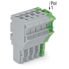 Wago Contact - Connect fem 1c 5p pe/4ph/gris
