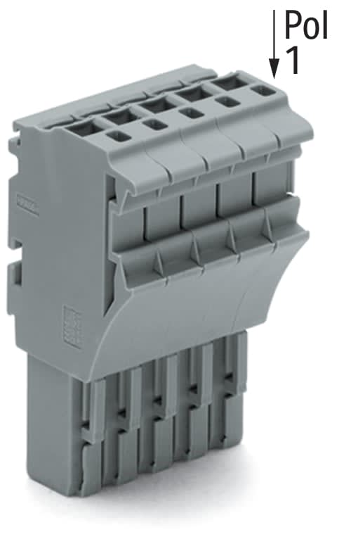 Wago Contact - Connecteur femelle pour 1 conducteur gris