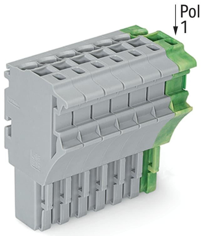 Wago Contact - Connecteur femelle pour 1 conducteur gris/ja-ve
